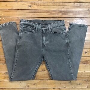 LEVI’S 510 jeans straight legs soft denim grey faded black size 29